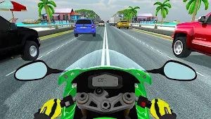 Highway Traffic Rider - 3D Bike Racing Screenshot 2