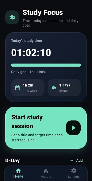 Focus Study Timer & Study Log Screenshot 0