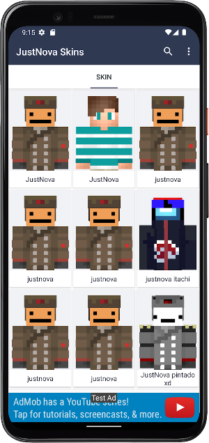 JustNova Skins for Minecraft Screenshot 2