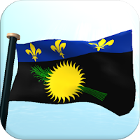Guadeloupe Flag 3D Wallpaper