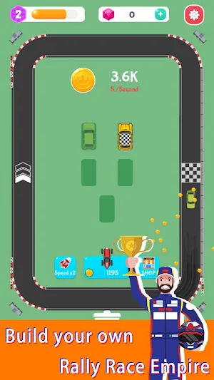Merge Rally Car - idle racing game Screenshot 0