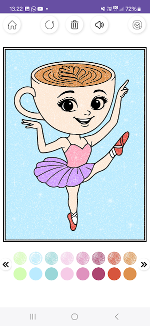 Ballerina Cappuccina Coloring Screenshot 0