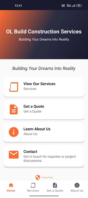 OL Build Construction Services Screenshot 1