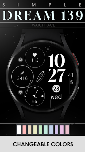 Dream 139 simple watch face Screenshot 2