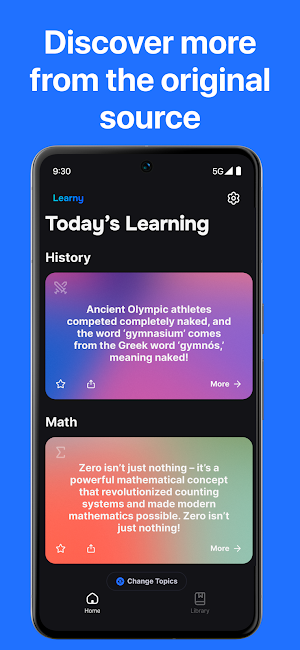 Learny: Daily Micro Learning Screenshot 2