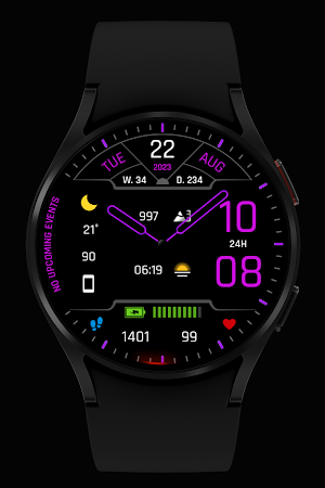 WR 008 Hybrid Watch Face Screenshot 1