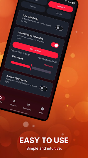Red Screen Night Filter Screenshot 2