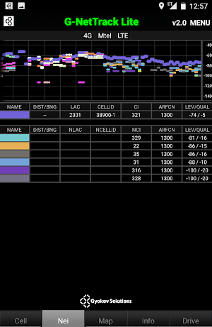 G-NetTrack Lite Screenshot 1