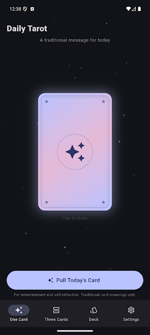 Daily Tarot Card Screenshot 0