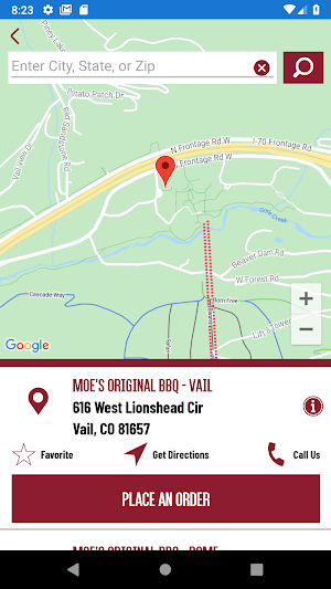 Moe's Original BBQ Screenshot 2