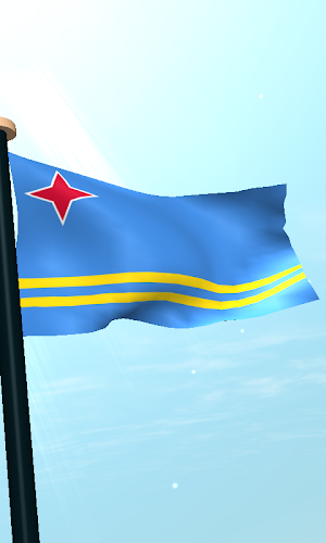 Aruba Flag 3D Live Wallpaper Screenshot 3