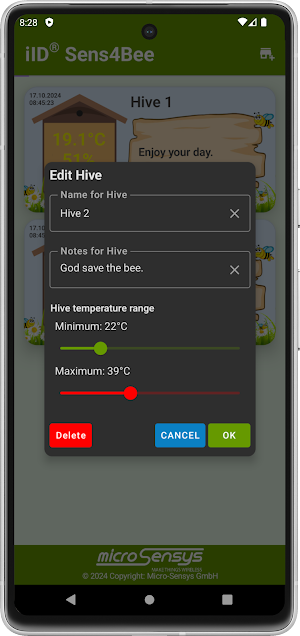 iID® Sens4Bee Screenshot 3