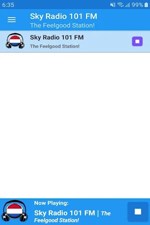 Sky Radio 101 FM App Screenshot 0