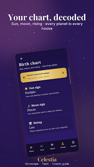 Celestia: Horoscope & Tarot Screenshot 3