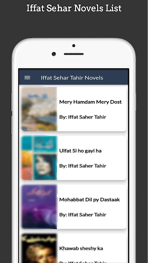 Iffat Sehar Tahir Novels Screenshot 1