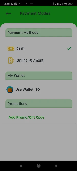Taxi Booking User App Demo Screenshot 1