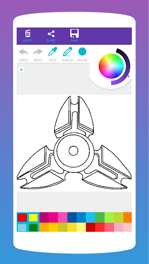 Fidget Spinner Coloring Book Screenshot 0