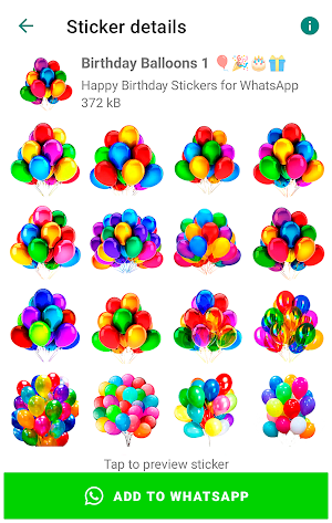 Birthday Stickers for WhatsApp Screenshot 1