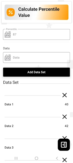 Percentile Calculator Screenshot 3