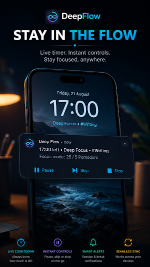 DeepFlow: Pomodoro Focus Timer Screenshot 3