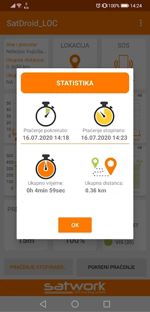 SatDROID LOC Screenshot 2