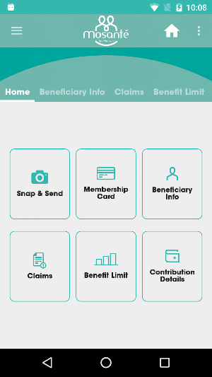 Mosanté App Screenshot 1