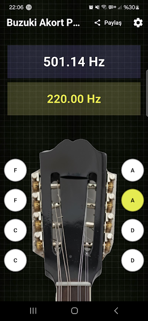 Bouzouki Tuner App Screenshot 1