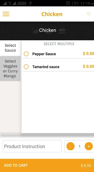 caribbean spice roti shop Screenshot 0