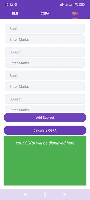 Simple Grade Calculator Screenshot 0
