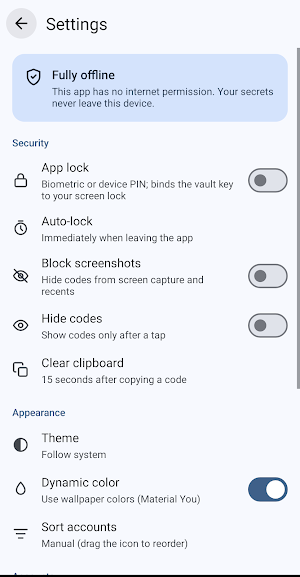 MFA Authenticator Screenshot 3