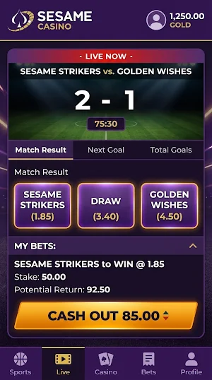 Sesame Casino Screenshot 1