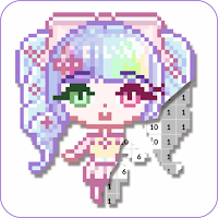 Pixel Art Unnie Doll Games Coloring