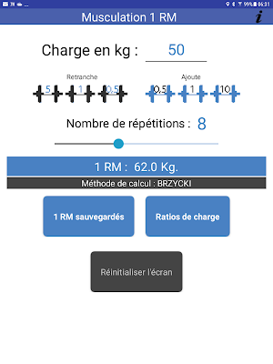 Musculation 1 RM Screenshot 0