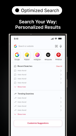 Exspeed Private Web Browser Screenshot 3