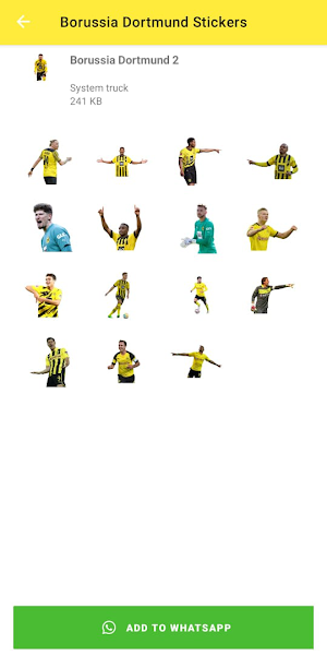 Borussia Dortmund Stickers Screenshot 2