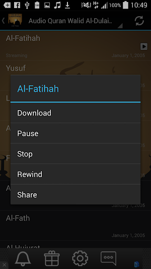 Audio Quran Walid Al-Dulaimi Screenshot 3