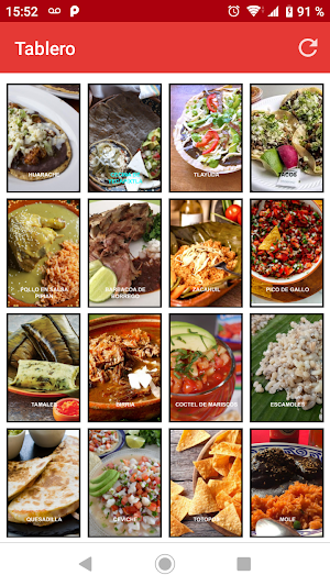 Mexican Food - Bingo Screenshot 1