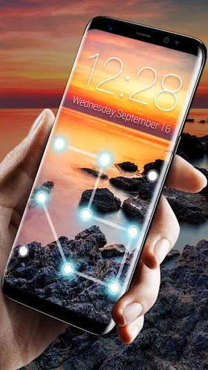 Pattern Lock Screen Screenshot 1