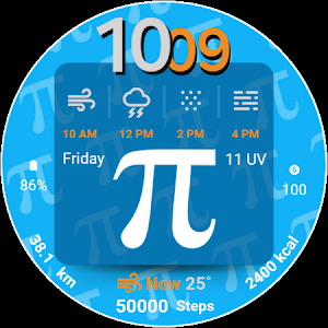 Happy Pi Day Watch face Screenshot 2