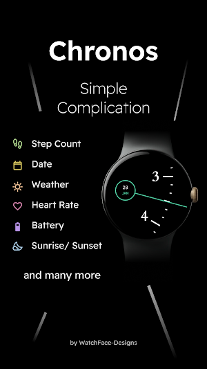 Chronos - Minimal Watch Face Screenshot 3