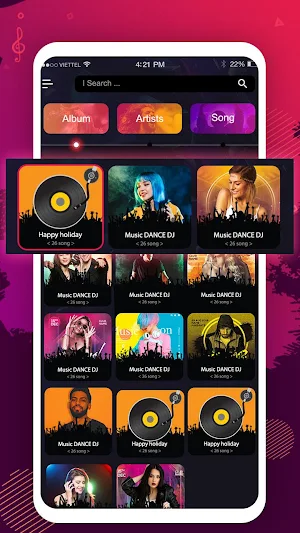 Mp3 player - Music player, Equalizer, Bass Booster Screenshot 0