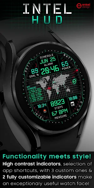 INTEL HUD animated watch face Screenshot 3
