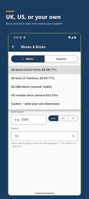 Construction Calc Screenshot 3