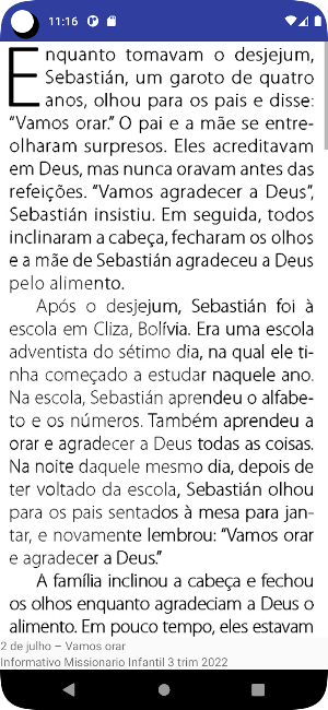 Infantil Missões Português2022 Screenshot 1