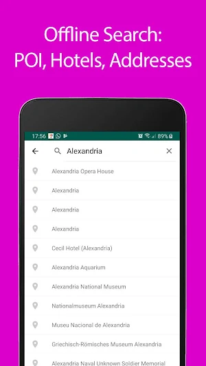 Alexandria Offline Map and Travel Guide Screenshot 2