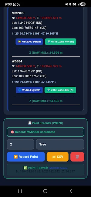 SVY21/MM2000 GPS Converter Screenshot 3