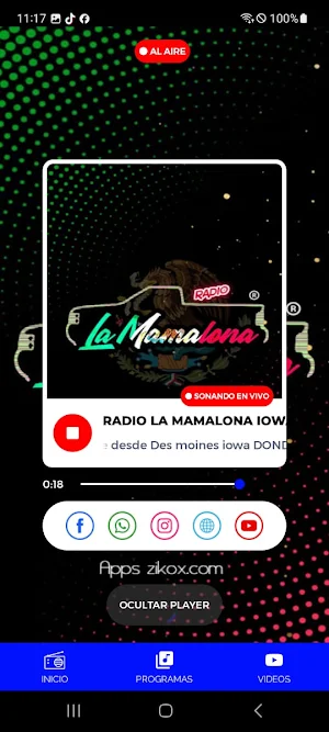 Radio La Mamalona Iowa Screenshot 2