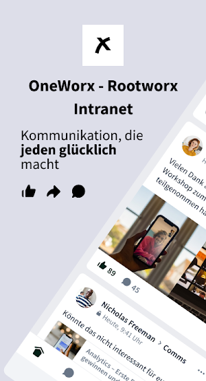 OneWorx - Rootworx Intranet Screenshot 0