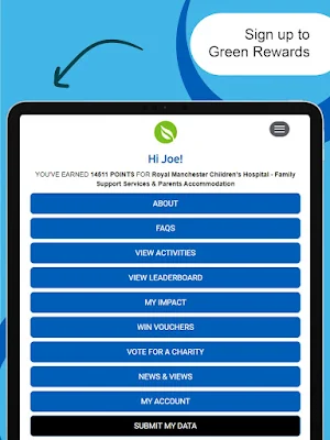 Manchester NHS; Green Rewards Screenshot 3
