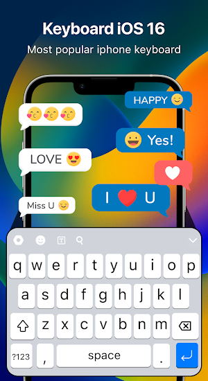 Keyboard iOS 16 Screenshot 3